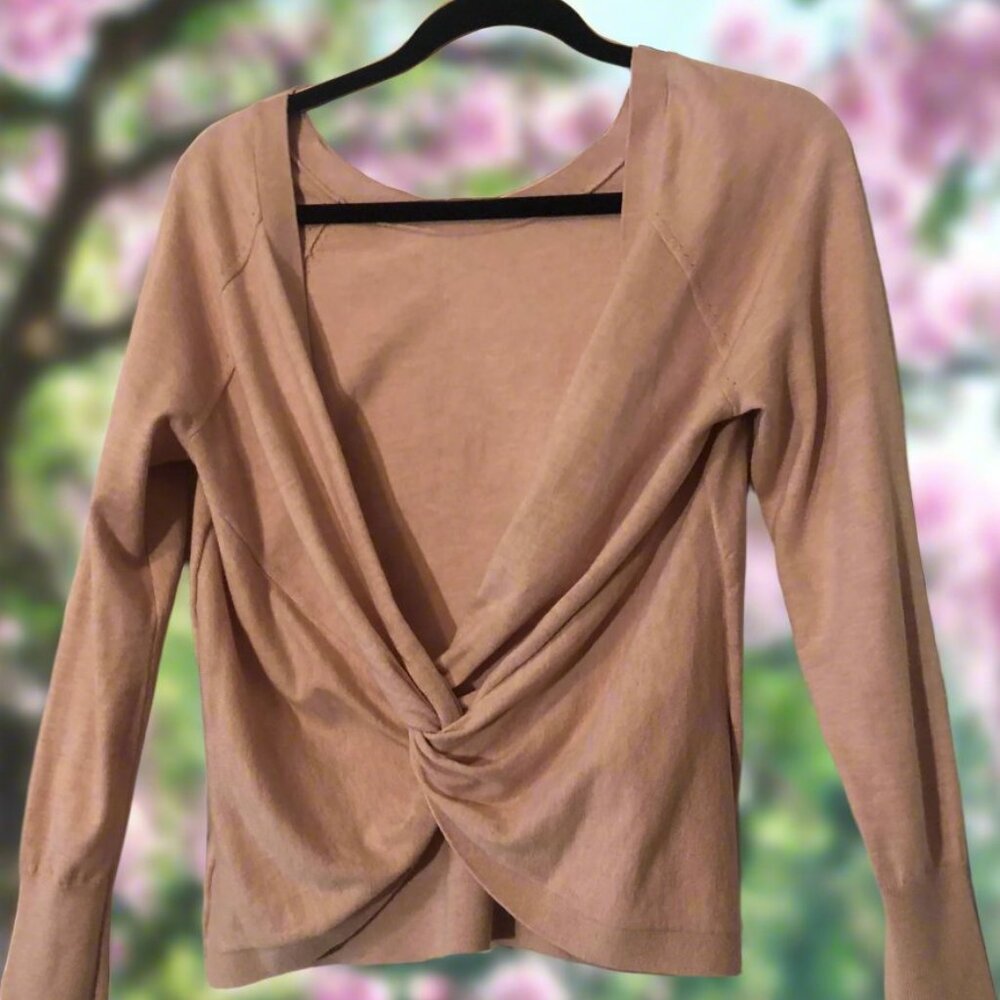 Victoria's Secret Blush Pink Back Knot Sweater Size XS